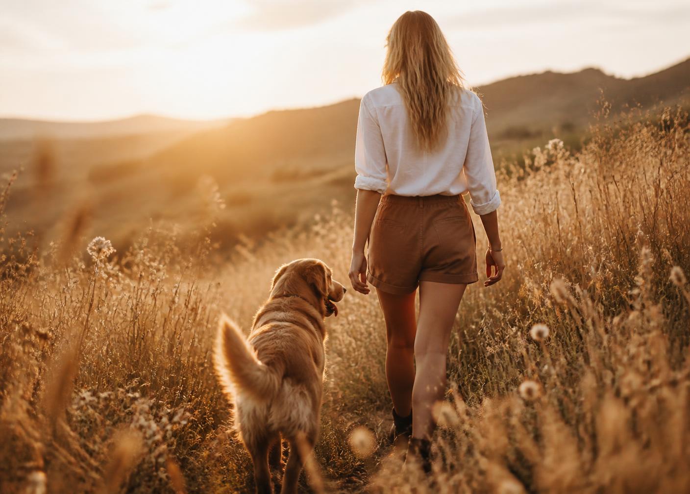 Ein Spaziergang. Und danach die Suche im Fell.
